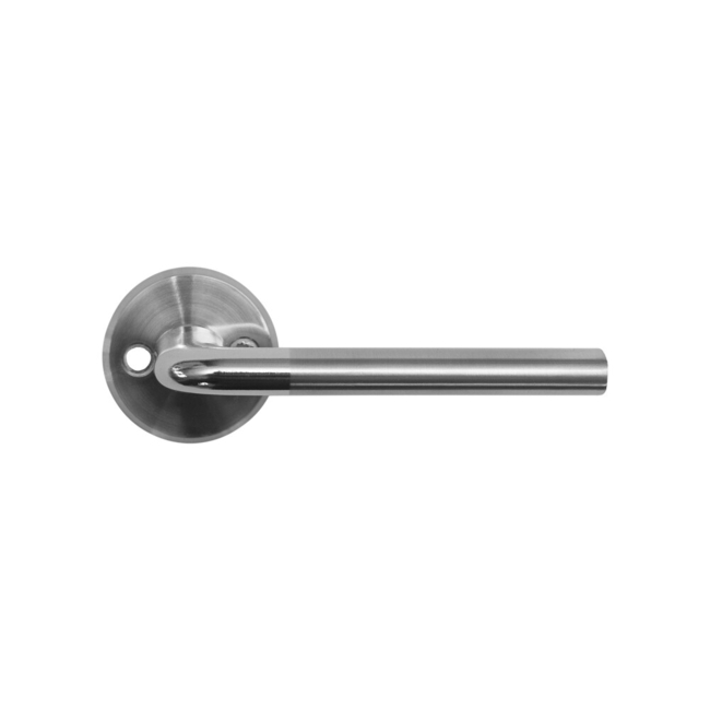 Door handle round with escutcheons MRO-35 Scandinavian standard Standard satiinnickel colour