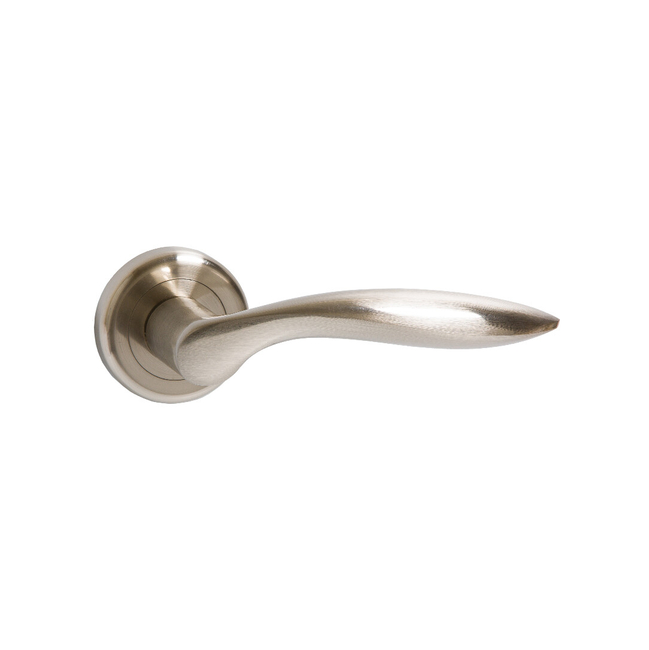 Door handle round with escutcheons MRO-34-20 Scandinavian standard Standard satiinnickel colour