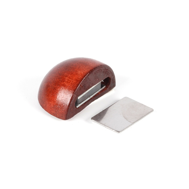 Uksetõkis magnetiga REI Ø48x31x24mm mahagon