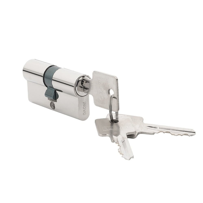 Lukusilinder Inovo 40x40mm/3 võtit kroomi värvi