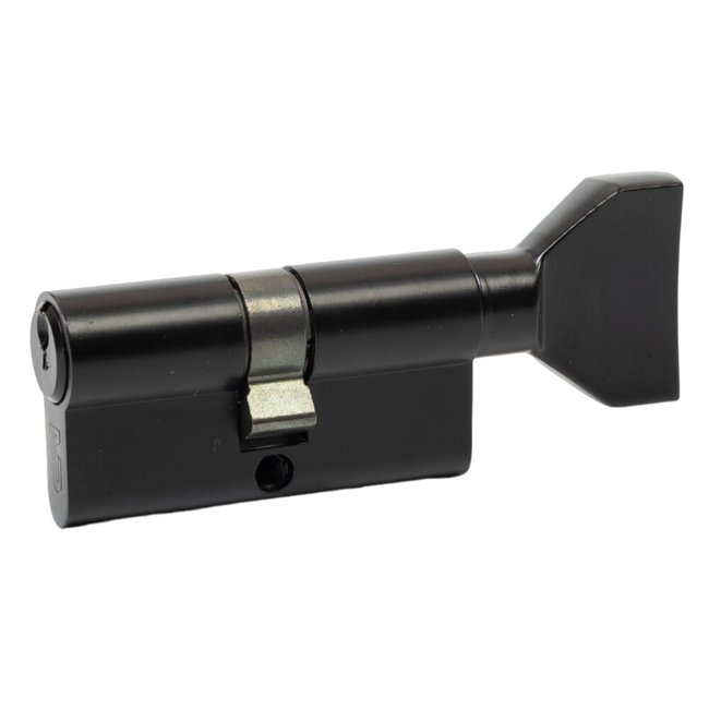 Lukusüdamik väändenupuga MP 30x30mm/5 võtit must