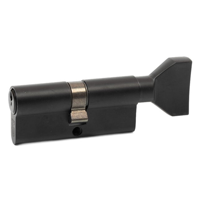 Lukusüdamik väändenupuga MP 35x35mm/5 võtit must