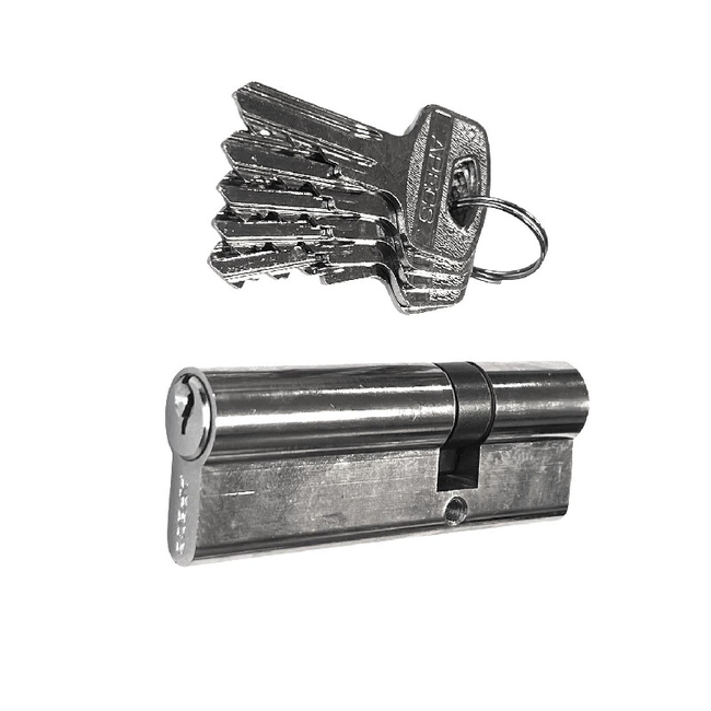 Lukusilinder Apecs 30x50mm/5 võtit kroomi värvi