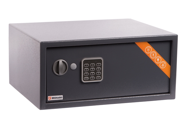Seif elektroonilise võtmega LAPTOP 430x350x200mm hall
