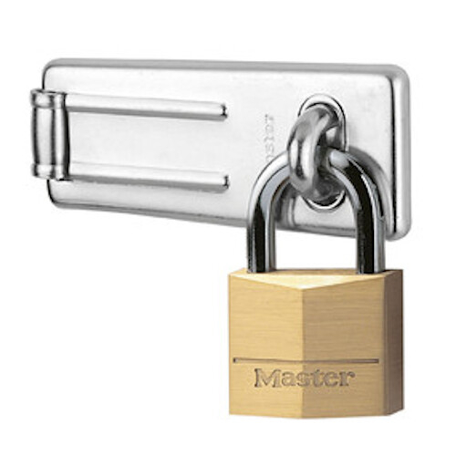 Tabalukk klambriga MASTERLOCK 89mm 5kl messing