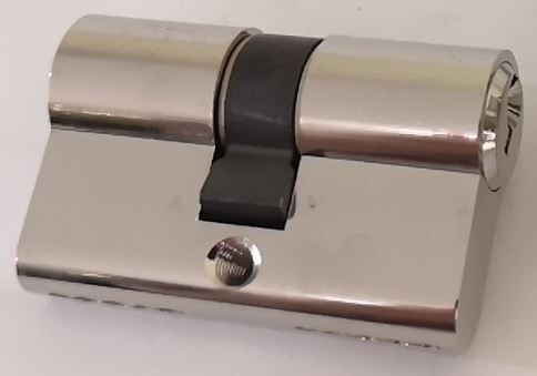 Lukusilinder 25x25mm/3 võtit. kroomi värvi