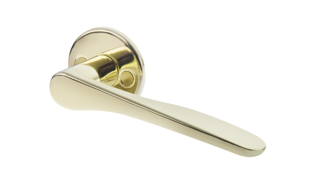 Door handle VAL73_007 polished brass colour