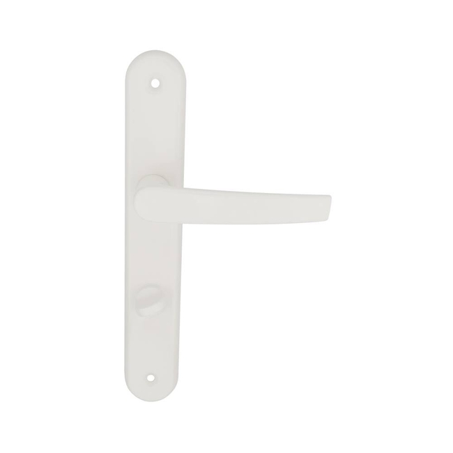 Door handle long with escutcheon METRO spacing 72mm white