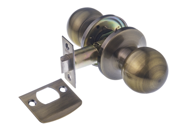Ümar ukselink lukuga Valnes 85mm pronksine
