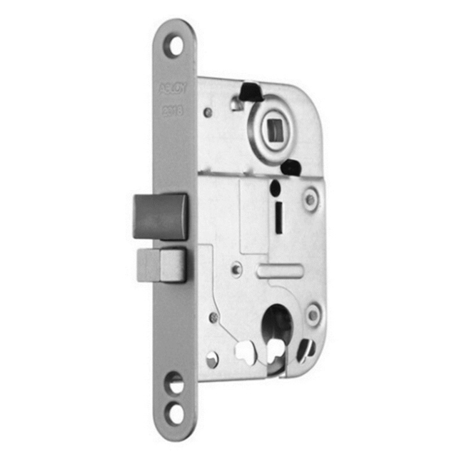 Ukselukk Abloy 2018 vastusplaadiga 0045 72mm kroomitud